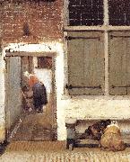 The Little Street (detail) wt VERMEER VAN DELFT, Jan